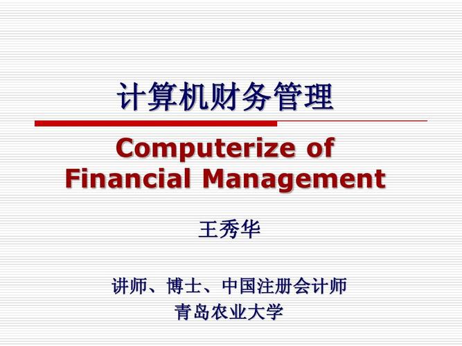 计算机财务管理(01)